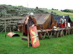 Roman marching camp - Contubernia tents