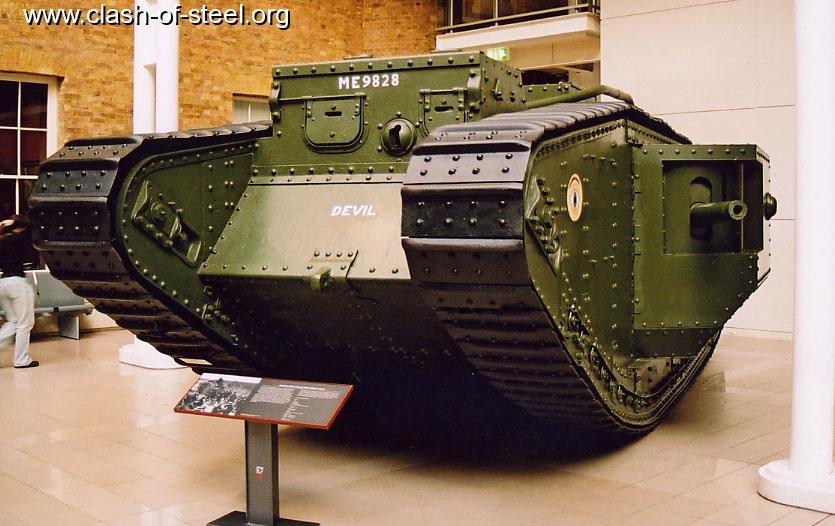 Когда появились первые танки. MK 5 танк.
